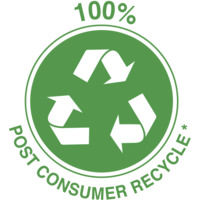 100% post consumer recycle