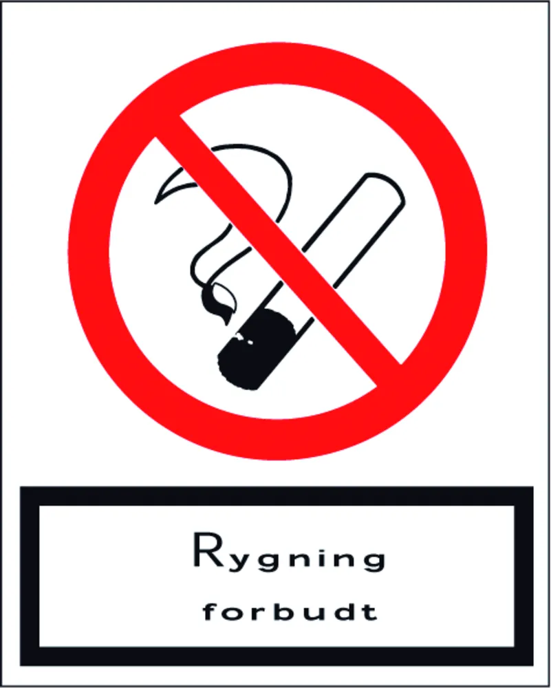 Rygning forbudt - Folie