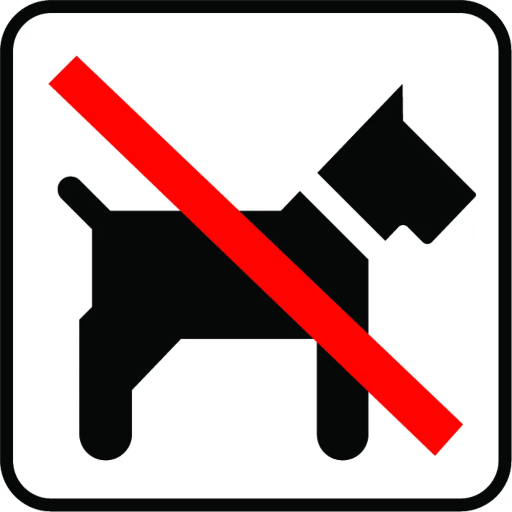 Hunde ej adgang - Folie