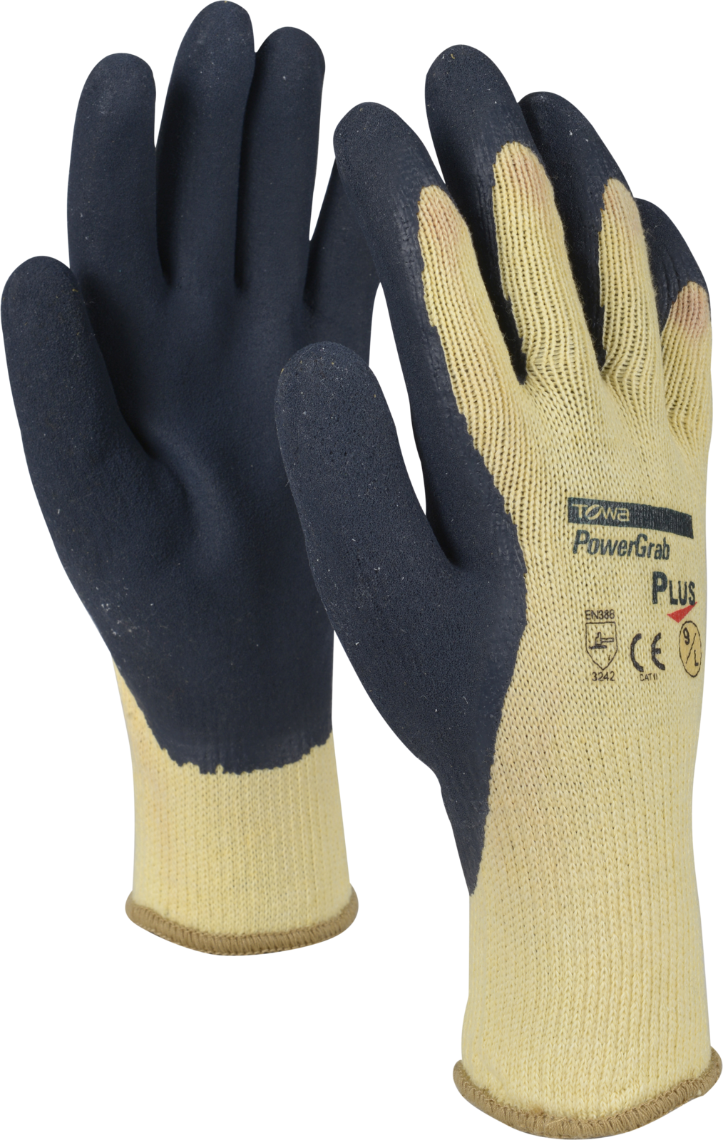 12 Paar TOWA PowerGrab Plus gelb/beige 342 Arbeitshandschuhe 1Paar=3,03€ 