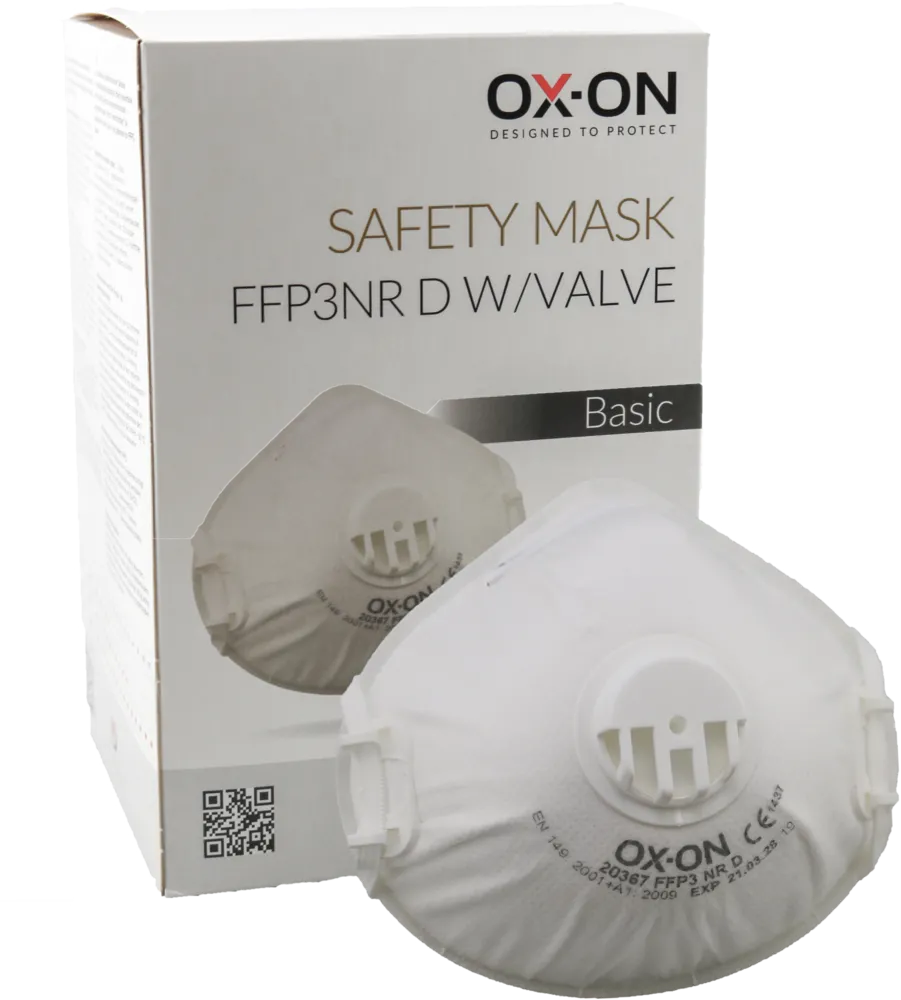 OX-ON Safety Mask FFP3NR D w/Valve Basic
